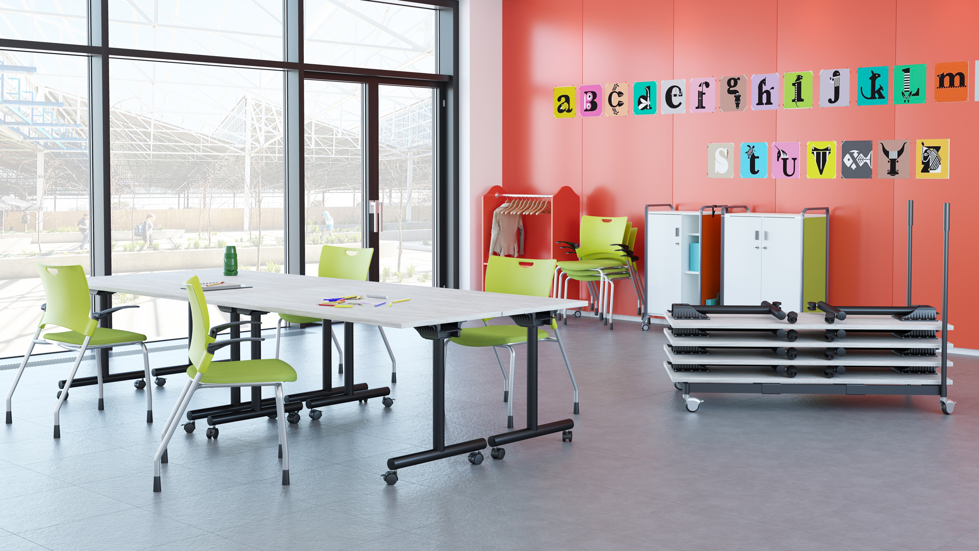 Use chairs with any Special-T table