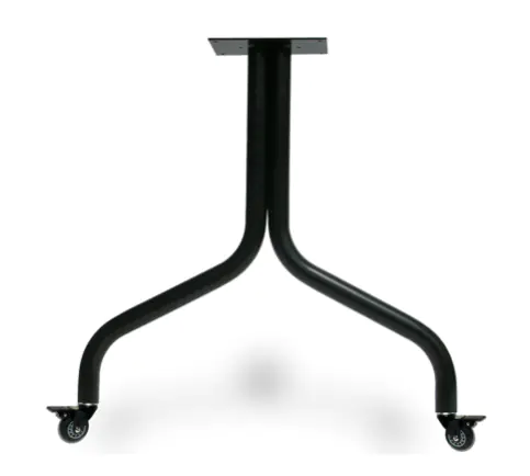dual column y leg with skate casters